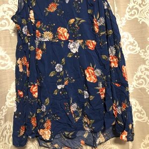 Torrid blue floral baby doll 3x
